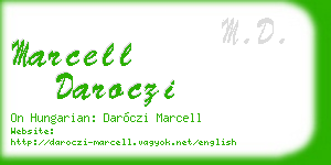 marcell daroczi business card